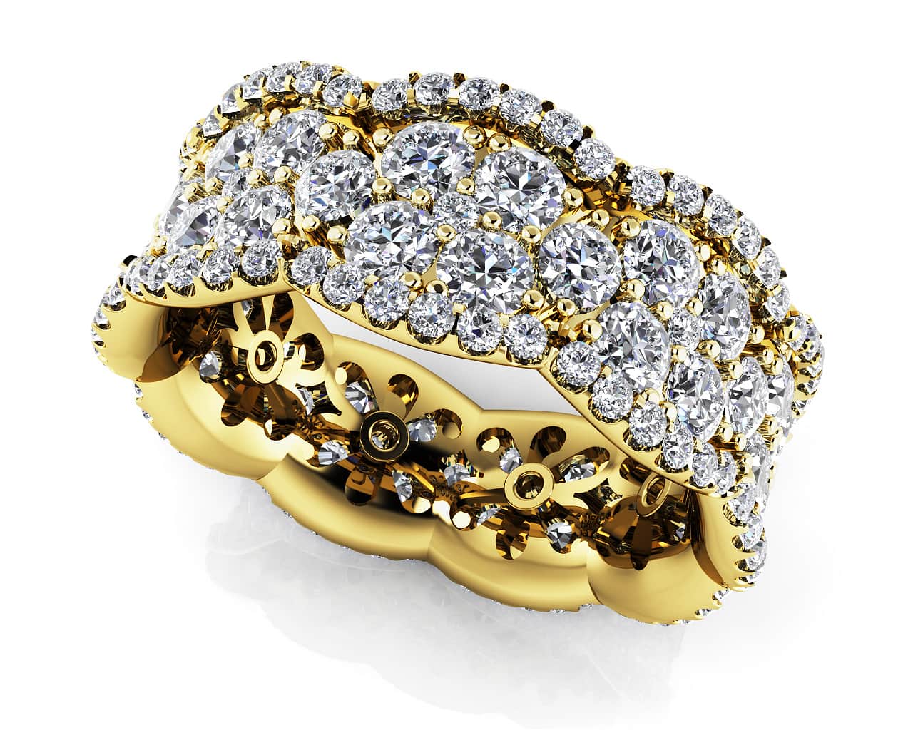 Dazzling Diamond Eternity Ring with 2.99 ct.(finished) - Image 2