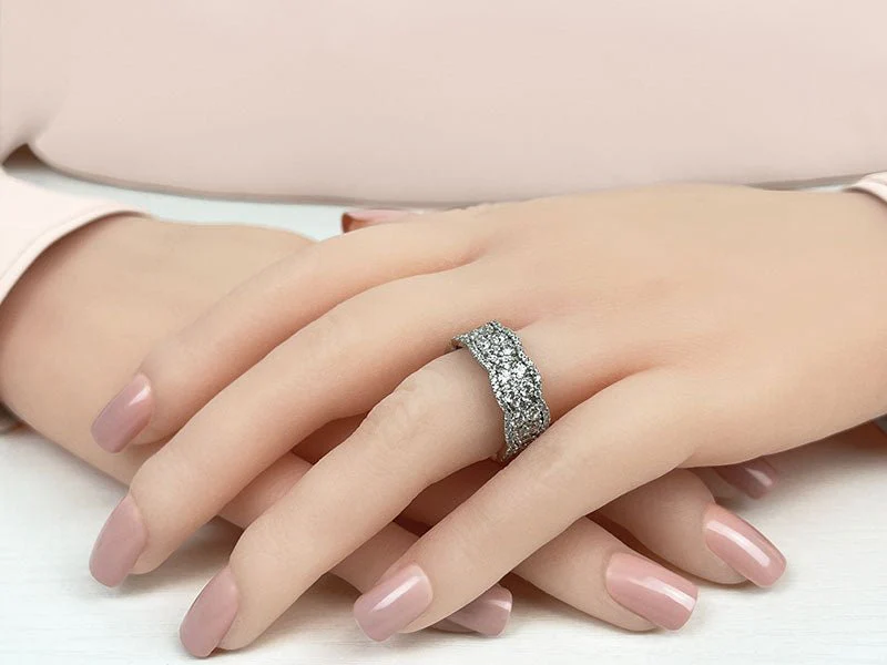 Dazzling Diamond Eternity Ring with 2.99 ct.(finished) - Image 3