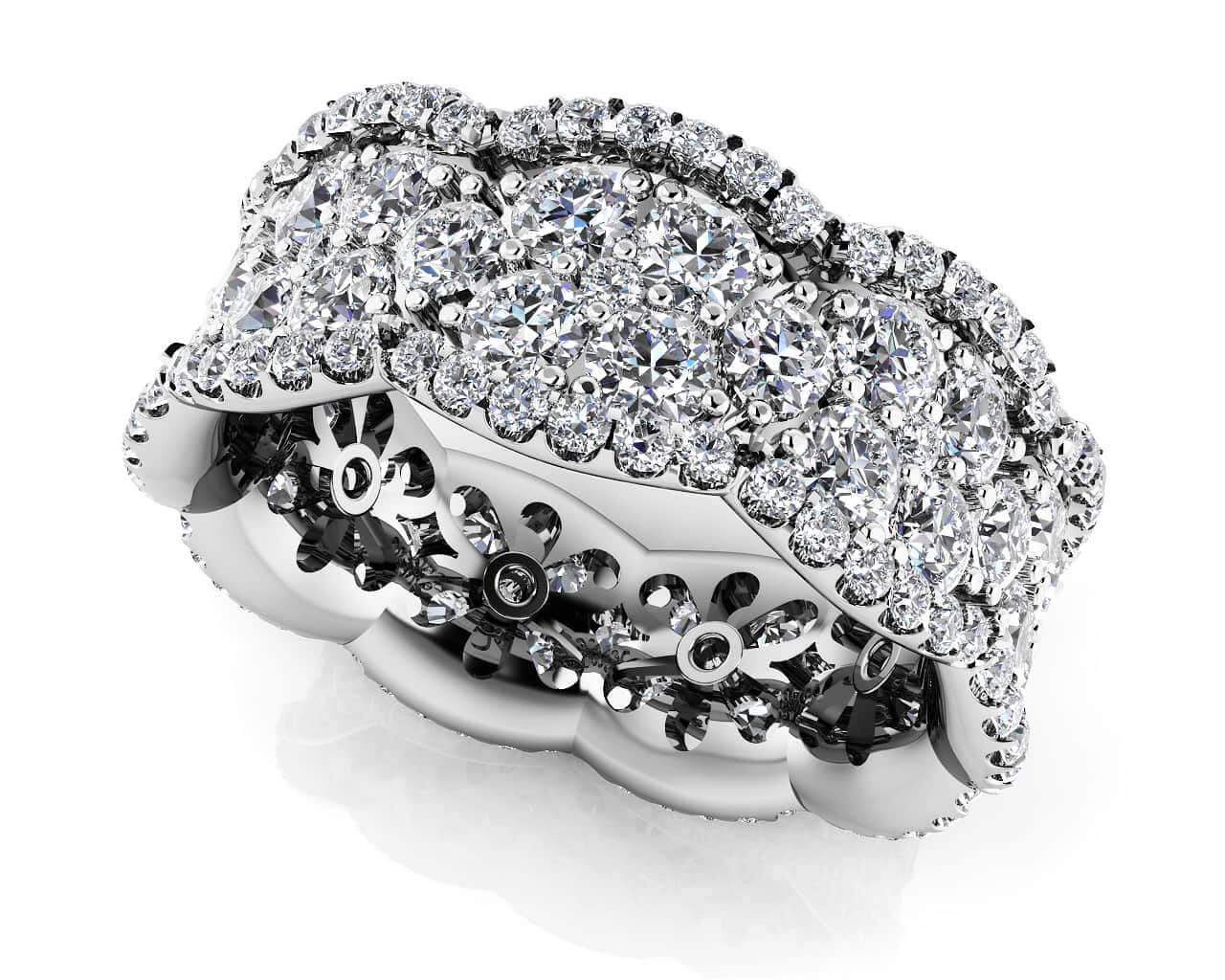 Dazzling Diamond Lab-Grown Diamond Eternity Ring with 2.99 ct.(finished)