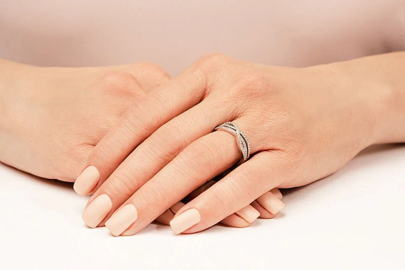 Dazzling Three Row Anniversary Diamond Ring with 0.46 ct.(finished) 1.1mm - Image 3