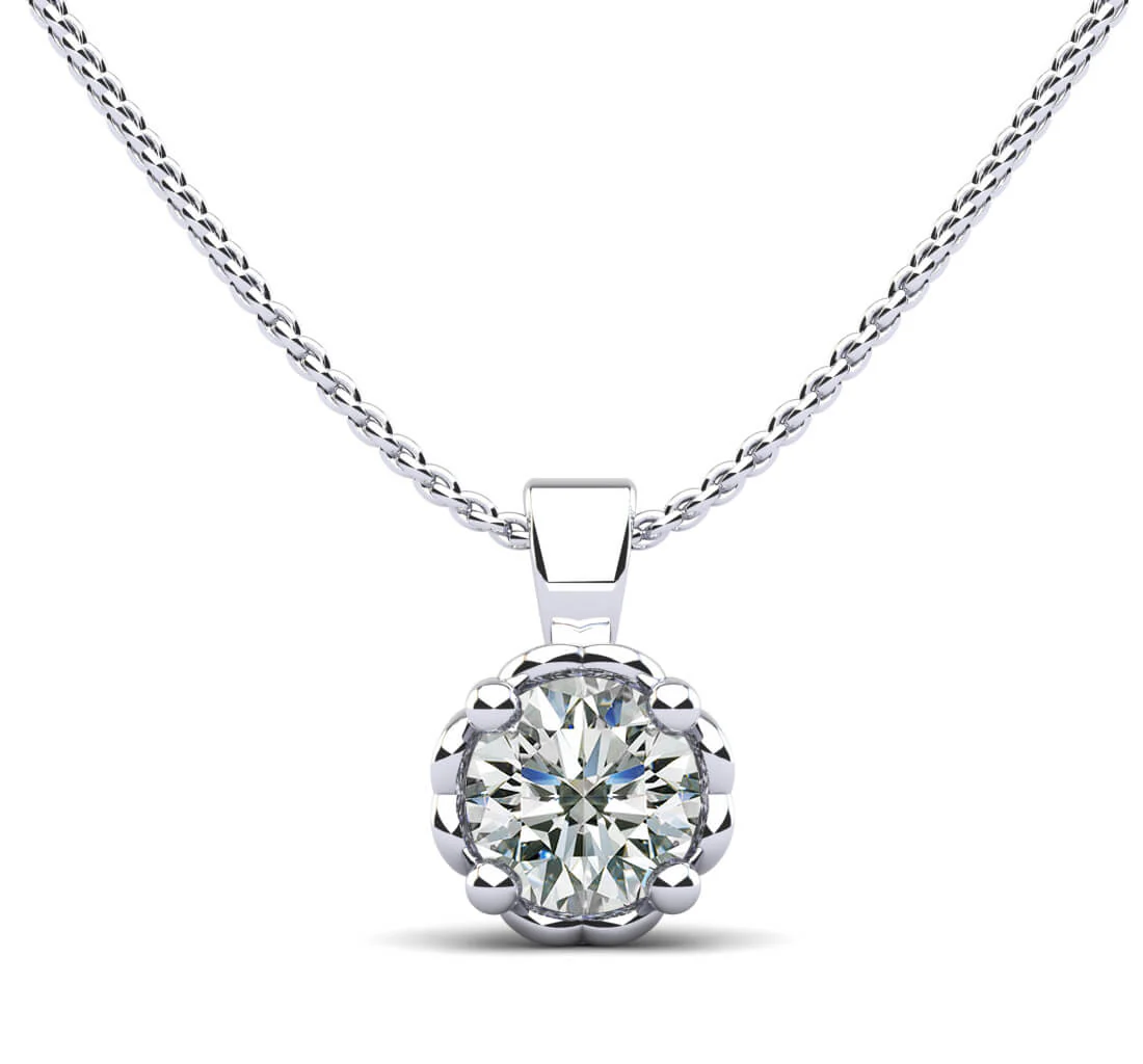 Dearest Sweetheart Diamond Pendant with 1.00 ct.(finished) 6.5mm