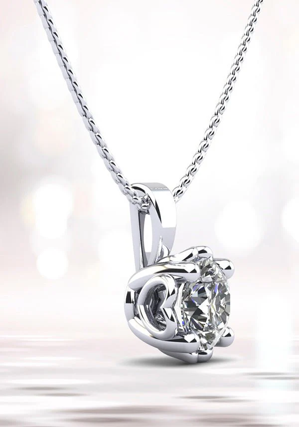 Dearest Sweetheart Lab-Grown Diamond Pendant with 0.50 ct.(finished) 5mm - Image 4