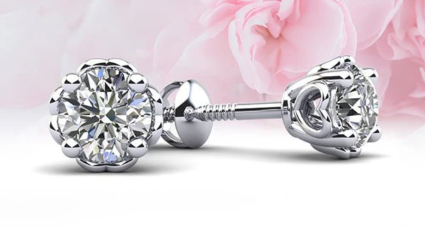 Dearest Sweetheart Lab-Grown Diamond Stud Earrings with 2.00 ct.(finished) 6.5mm - Image 3
