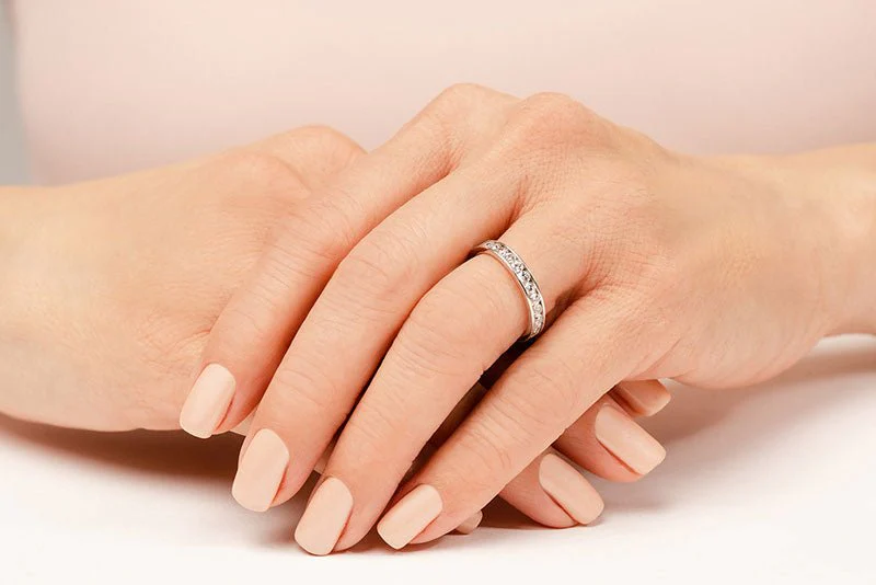 Devoted Channel Set Diamond Eternity Diamond Ring with 0.99 ct.(finished) 2mm - Image 4