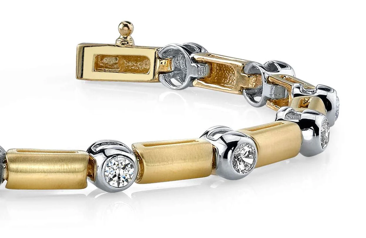 Diamond And Bar Diamond Bracelet with 0.98 ct.(finished) 2.75mm - Image 2