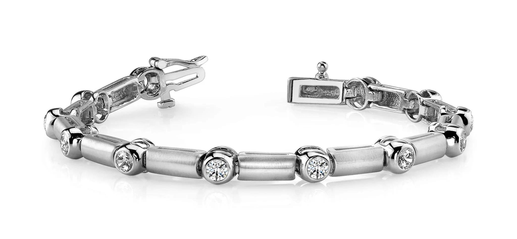 Diamond And Bar Diamond Bracelet with 1.92 ct.(finished) 3.5mm - Image 4