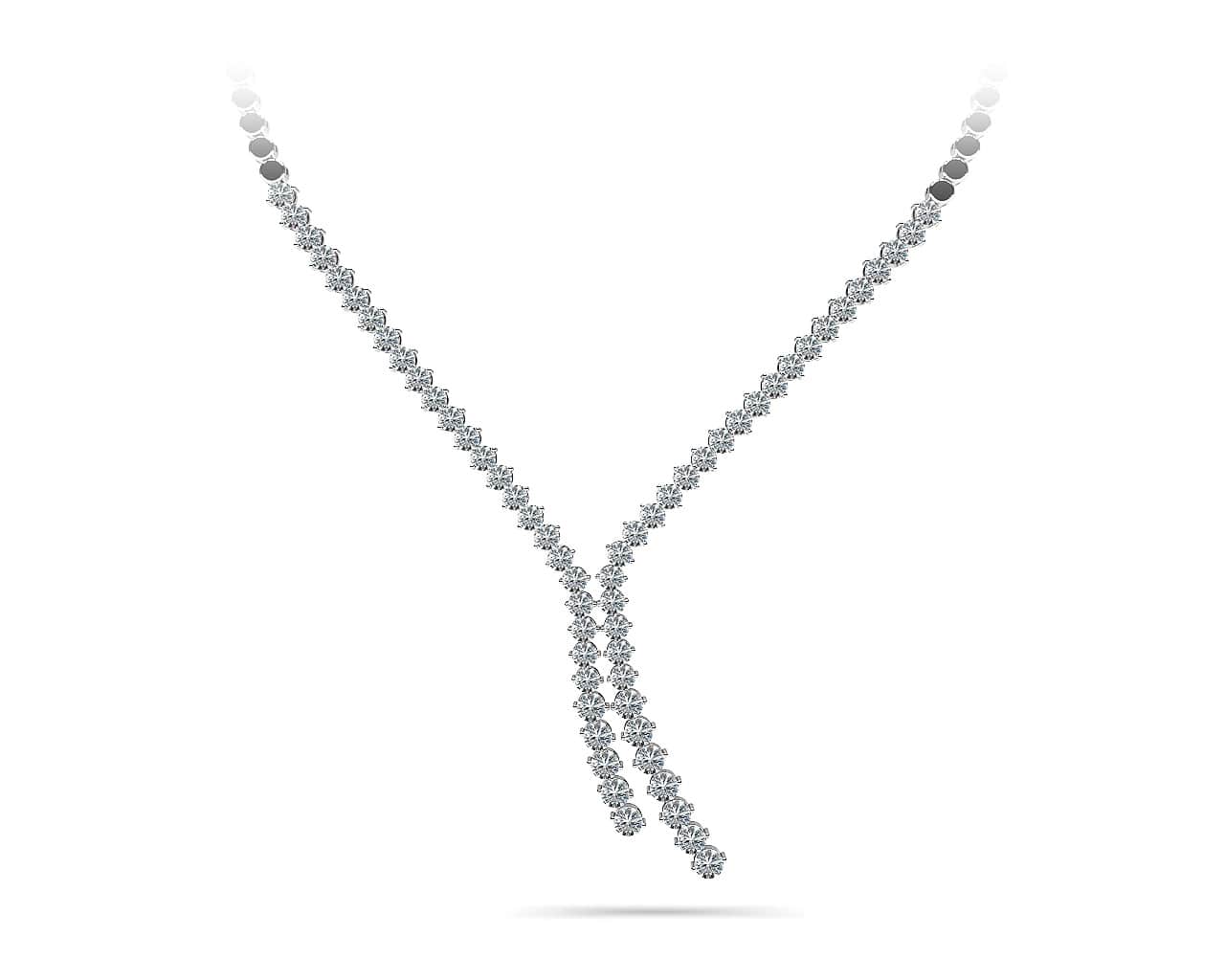 Diamond Bolero Tie Diamond Necklace with 2.88 ct.(finished) - Image 5