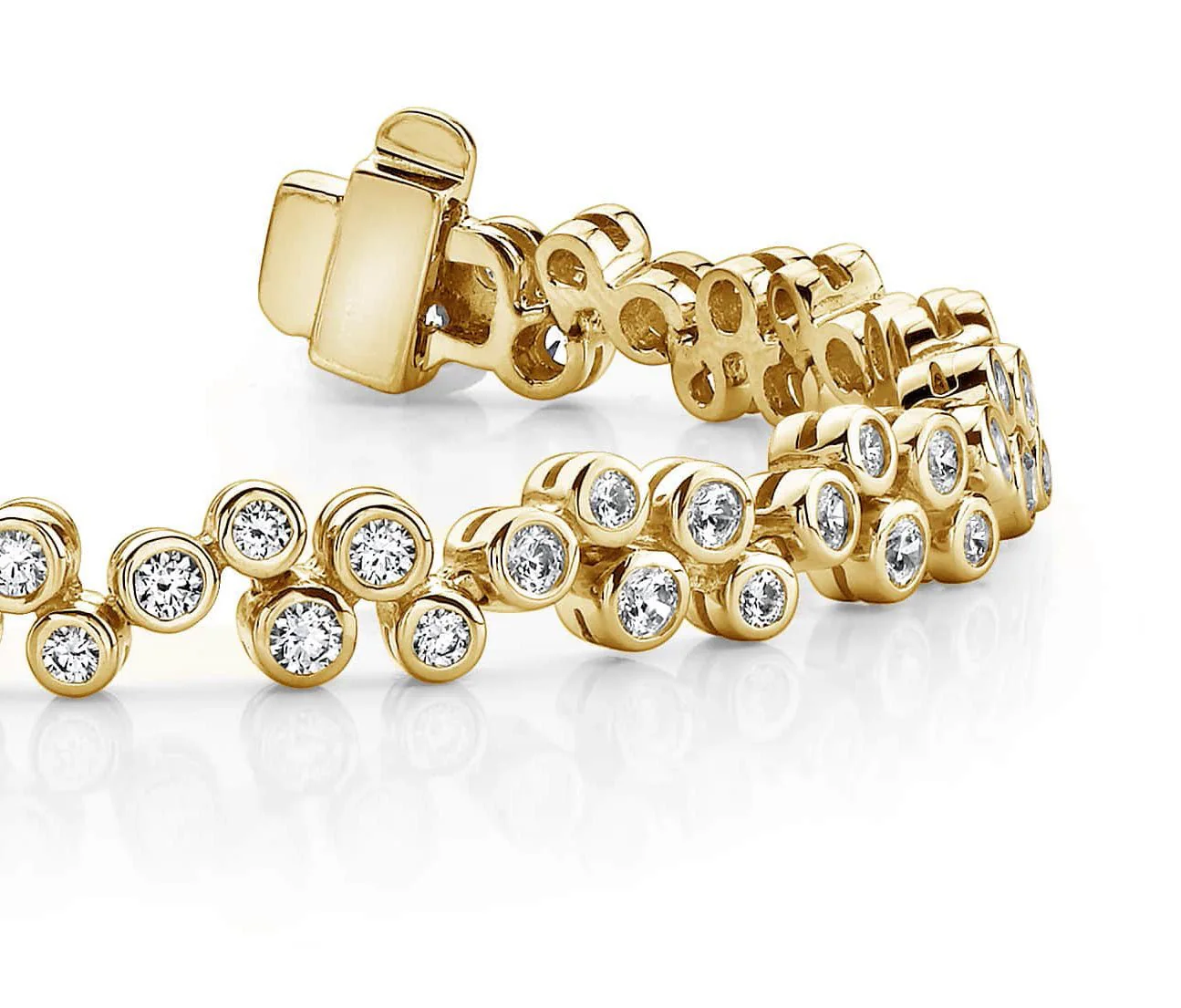 Diamond Bubble Diamond Bracelet with 1.64 ct.(finished) 1.5mm, 1.7mm, 1.9mm - Image 2