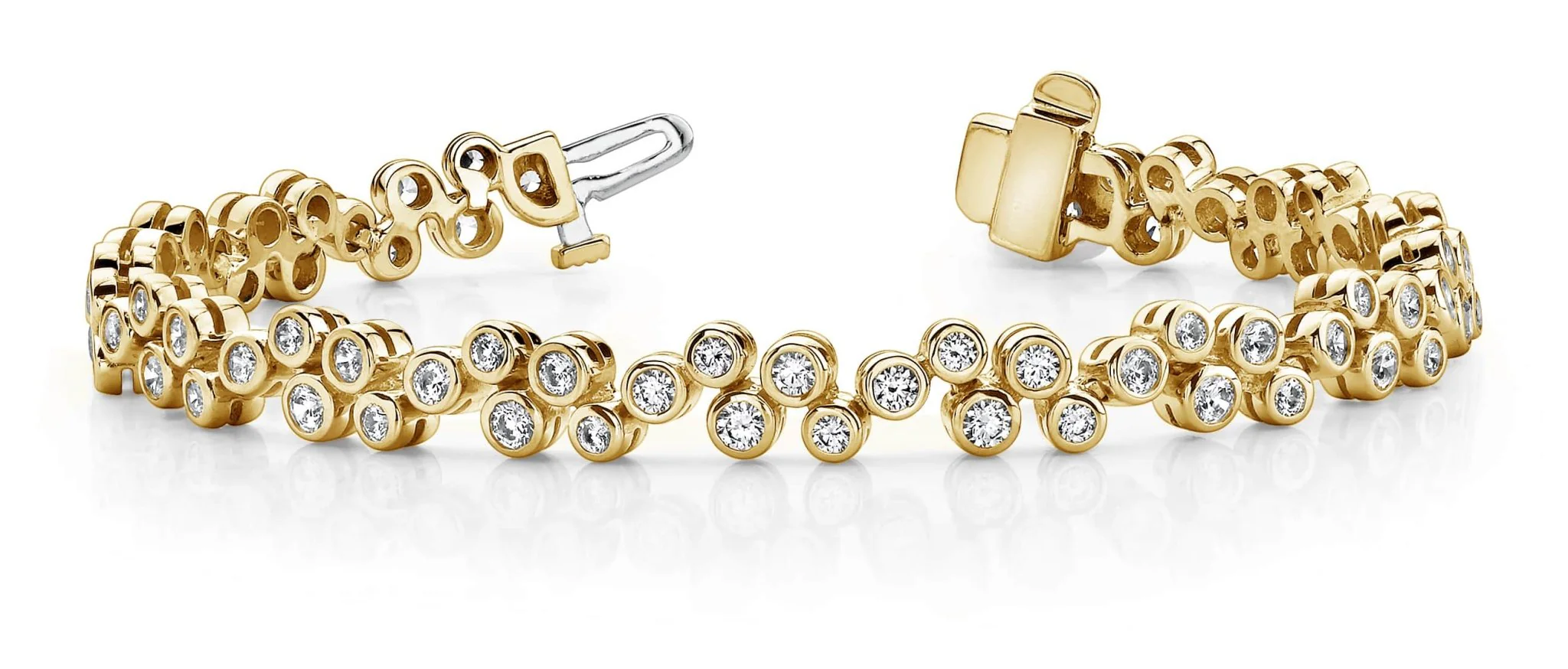 Diamond Bubble Diamond Bracelet with 1.64 ct.(finished) 1.5mm, 1.7mm, 1.9mm - Image 4