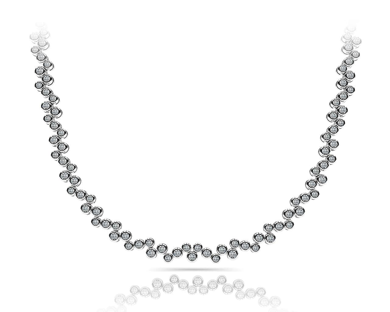 Diamond Bubble Lab-Grown Diamond Necklace with 5.04 ct.(finished) 1.7mm, 2mm, 2.2mm - Image 3