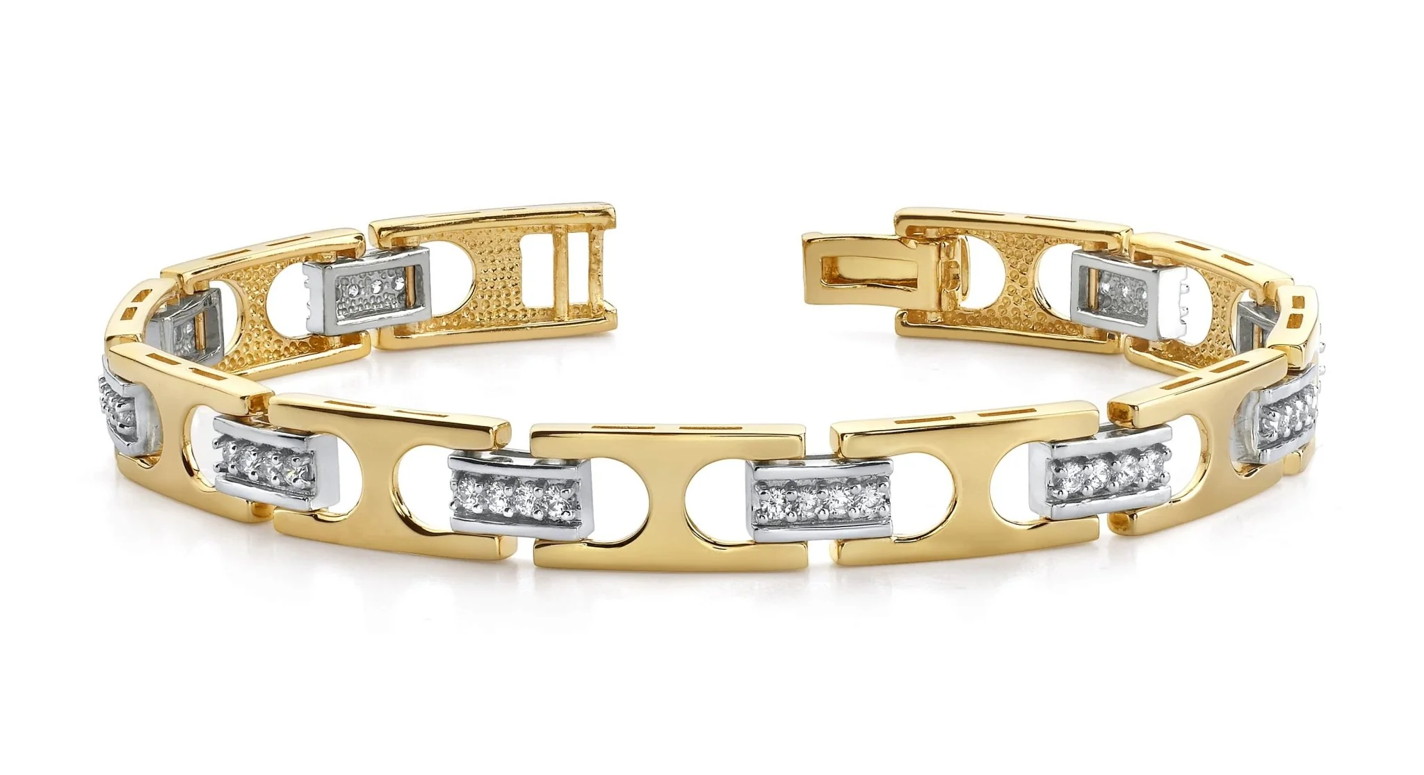Diamond Buckle Link Diamond Bracelet with 1.60 ct.(finished) 2.1mm - Image 2
