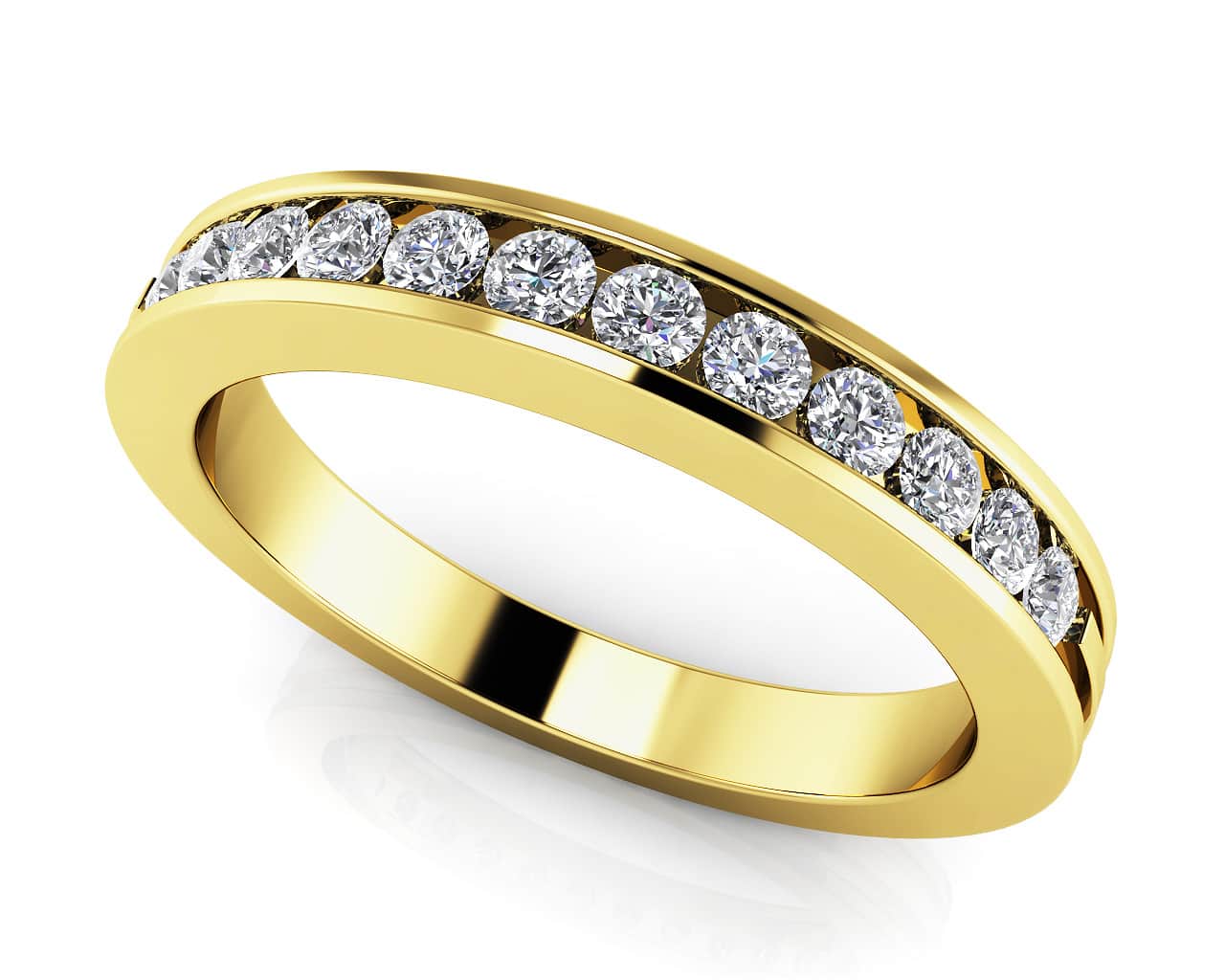 Diamond Channel Band In Lab-Grown Diamond  with 0.26 ct.(finished) 1.7mm - Image 2