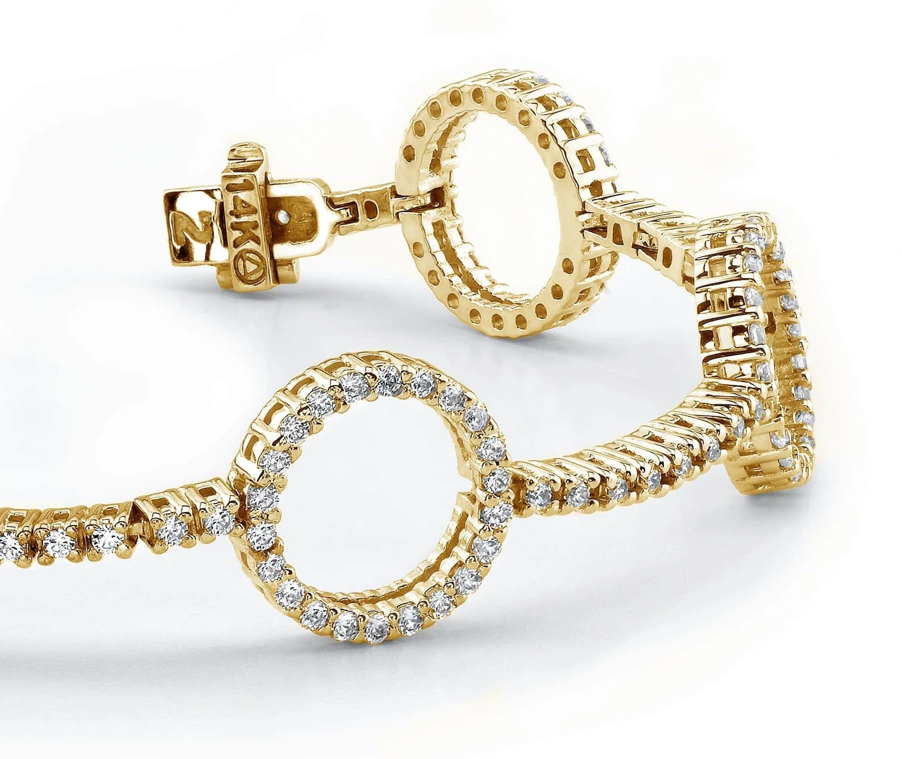 Diamond Circle Of Life Bracelet Lab-Grown Diamond with 2.34 ct.(finished) 1.4mm - Image 2