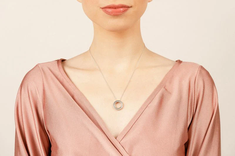 Diamond Circle Diamond Pendant with 0.45 ct.(finished) 1.5mm - Image 4