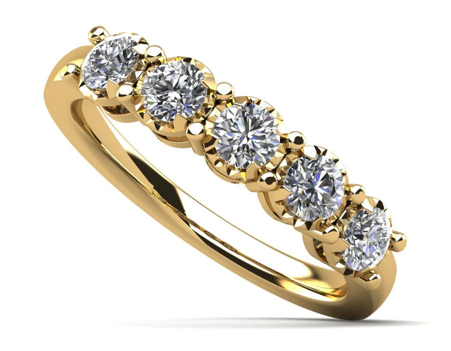 Diamond Crown Anniversary Diamond Ring with 0.62 ct.(finished) 3.2mm - Image 2