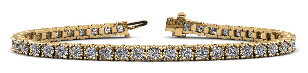 Diamond Crown Lab-Grown Diamond Tennis Bracelet with 4.56 ct.(finished) 3.2mm - Image 5