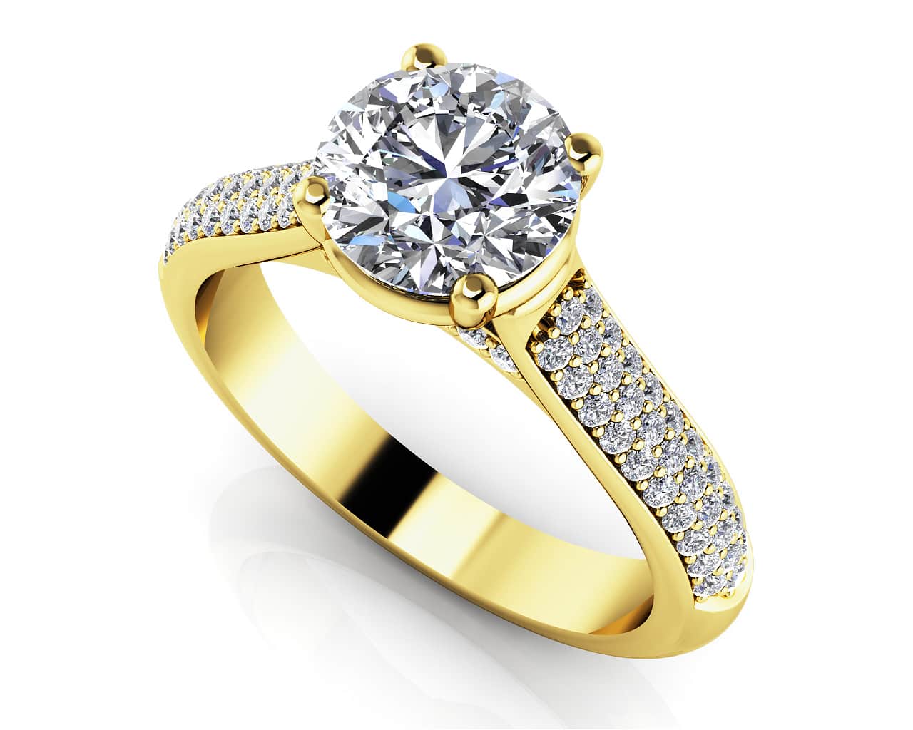 Diamond Delight Lab-Grown Diamond Engagement Ring with 1.12 ct. (0.75 ct. center diamond) - Image 2