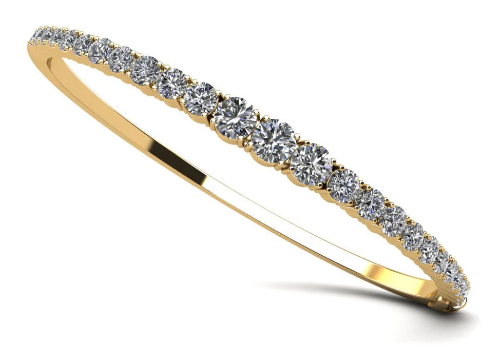 Diamond Dreams Graduated Bangle Lab-Grown Diamond Bracelet with 3.47 ct.(finished) - Image 2