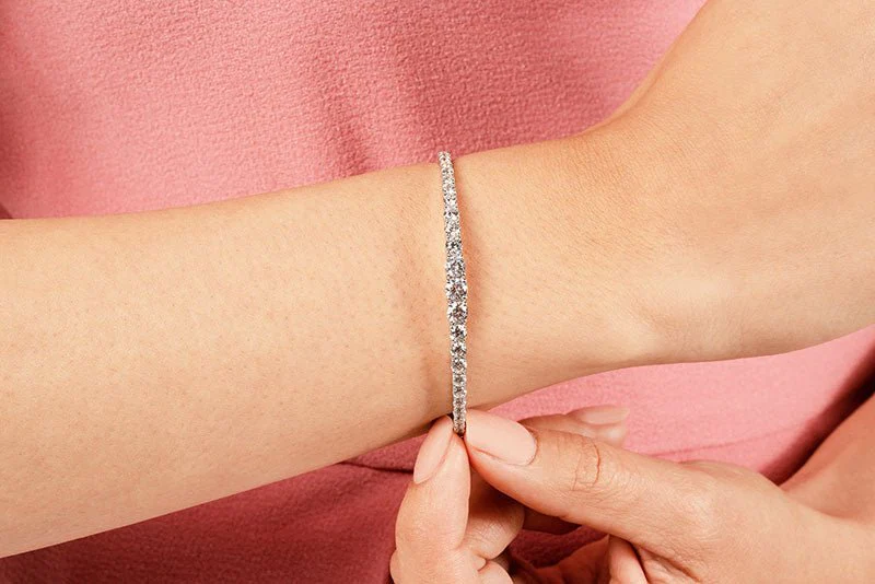 Diamond Dreams Graduated Bangle Lab-Grown Diamond Bracelet with 3.47 ct.(finished) - Image 3