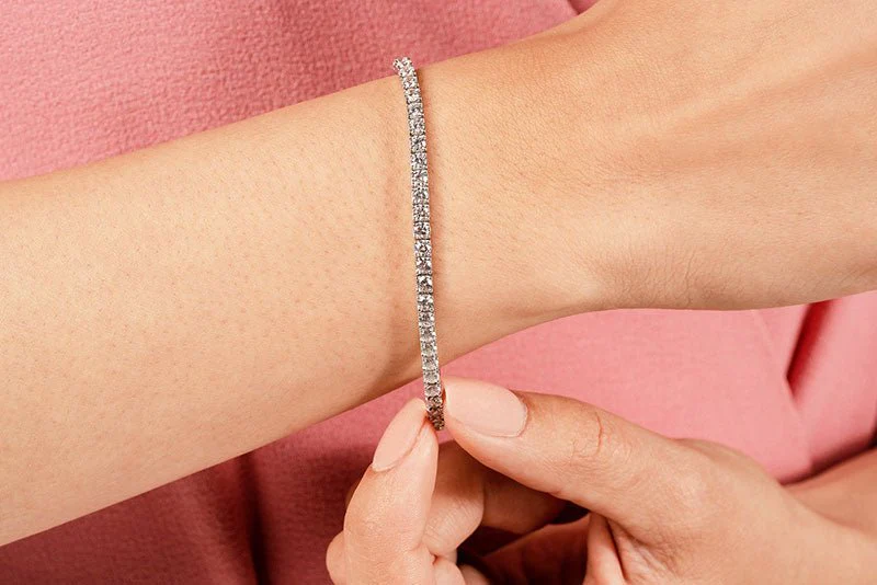 Diamond Dreams Diamond Tennis Bracelet with 6.76 ct.(finished) 3.2mm - Image 4