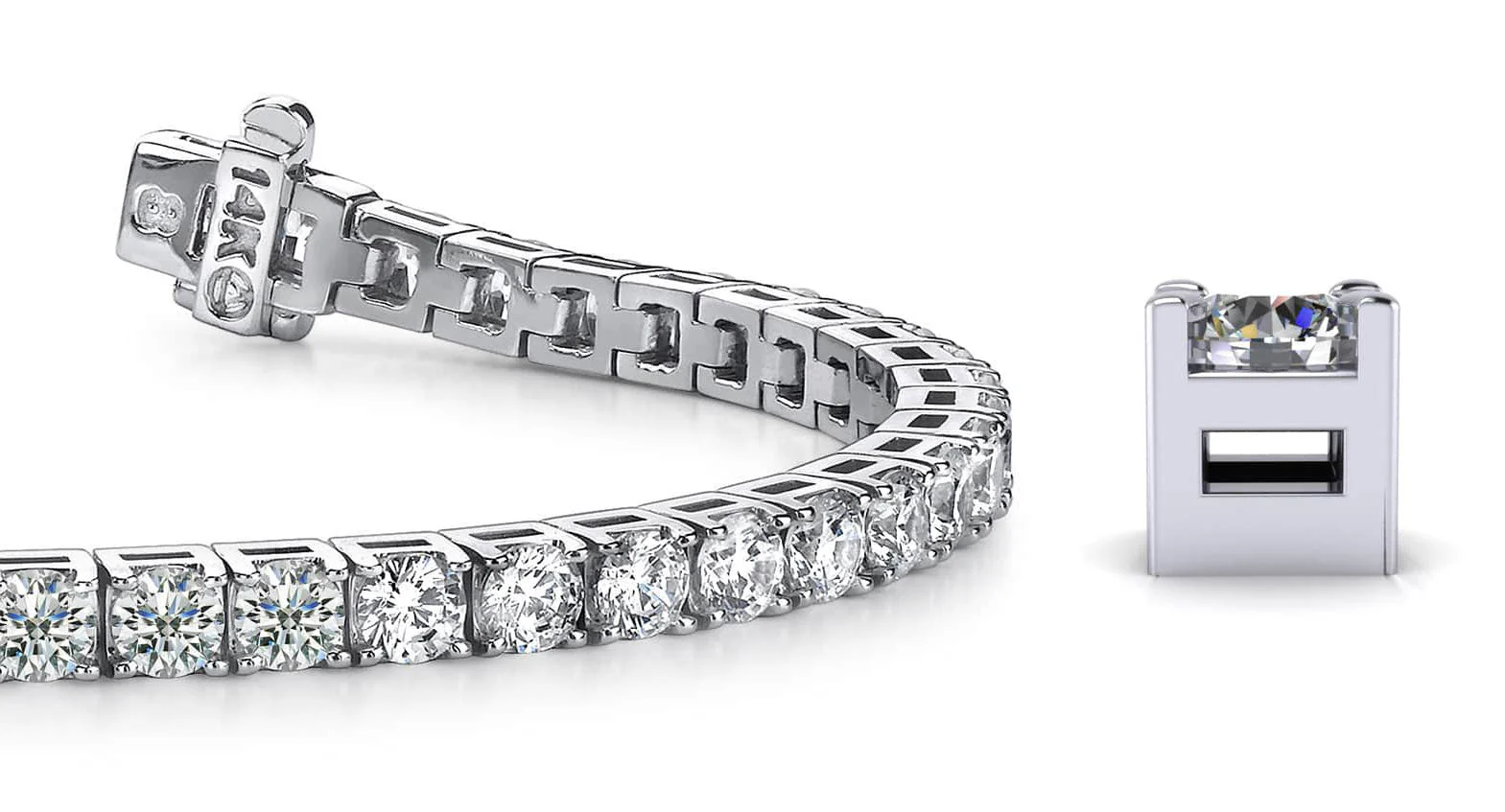 Diamond Dreams Lab-Grown Diamond Tennis Bracelet with 14.58 ct.(finished) 4.7mm
