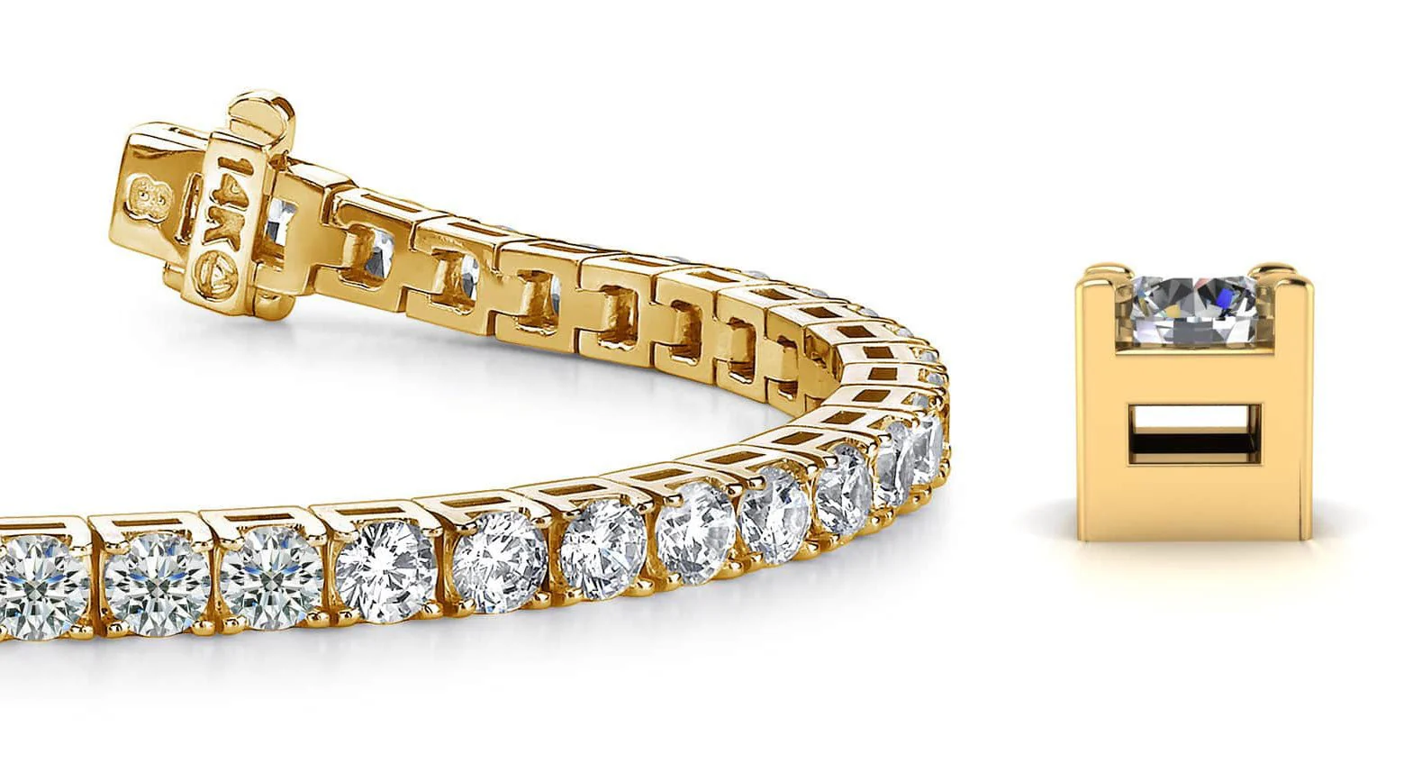 Diamond Dreams Lab-Grown Diamond Tennis Bracelet with 14.58 ct.(finished) 4.7mm - Image 2