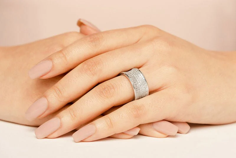 Diamond Eternity Ring With Seven Rows Lab-Grown Diamond with 2.58 ct.(finished) 1.2mm - Image 5