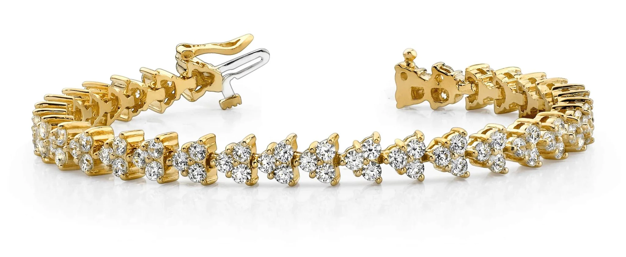 Diamond Pyramid Design Diamond Bracelet with 4.10 ct.(finished) 2.0mm - Image 6