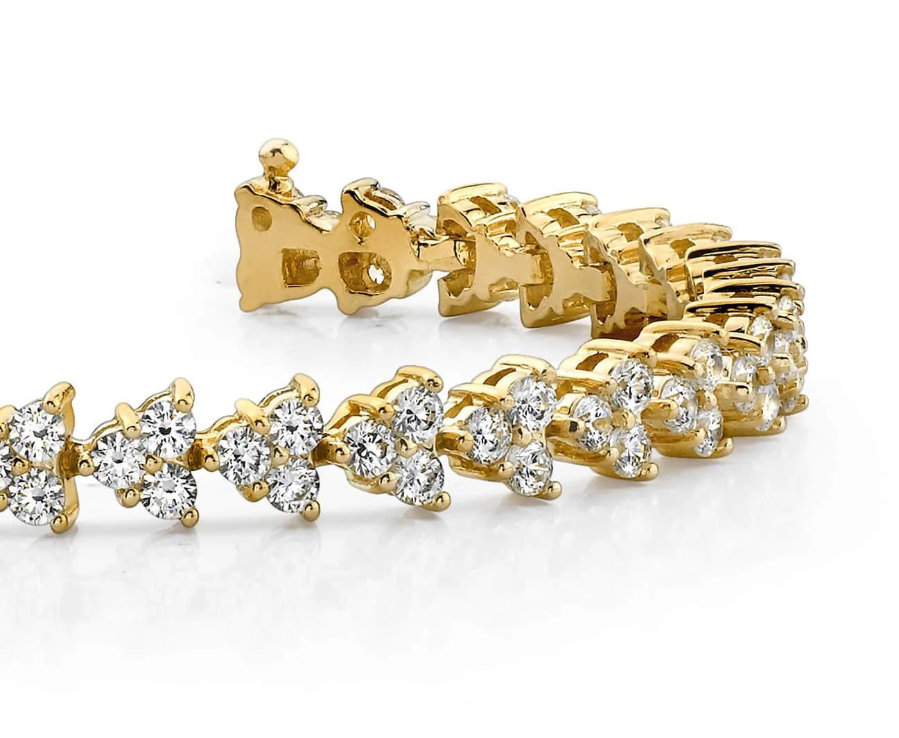 Diamond Pyramid Design Diamond Bracelet with 7.98 ct.(finished) 3.0mm - Image 2