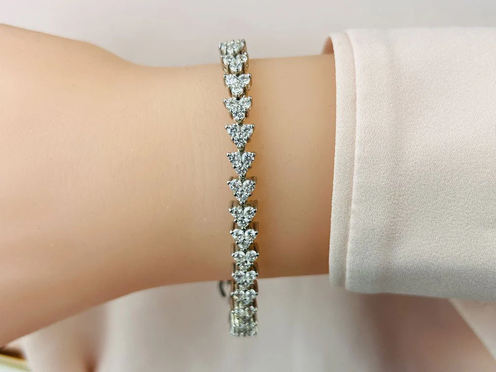 Diamond Pyramid Design Bracelet Lab-Grown Diamond with 7.98 ct.(finished) 3.0mm - Image 3