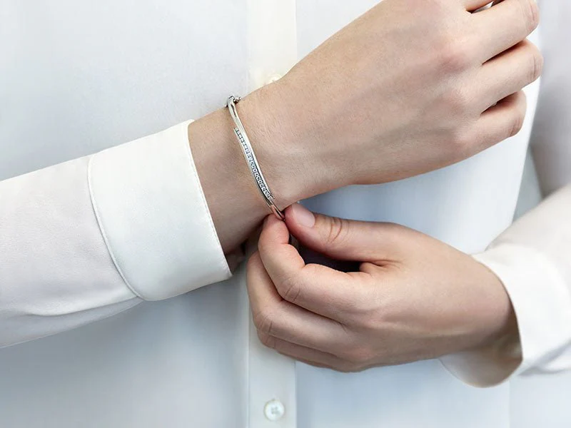 Diamond Row Bangle Diamond  with 1.10 ct.(finished) 2.4mm - Image 3