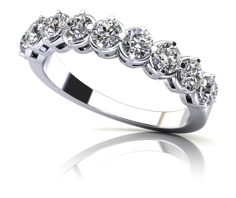 Diamond Splendor Anniversary Diamond Ring with 0.95 ct.(finished) 3mm
