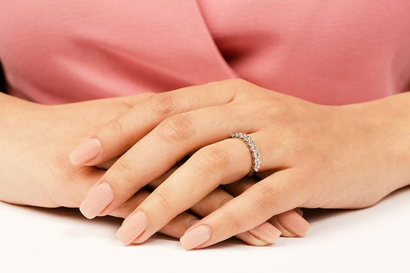 Diamond Splendor Lab-Grown Diamond Anniversary Ring with 1.28 ct.(finished) 3.5mm - Image 4