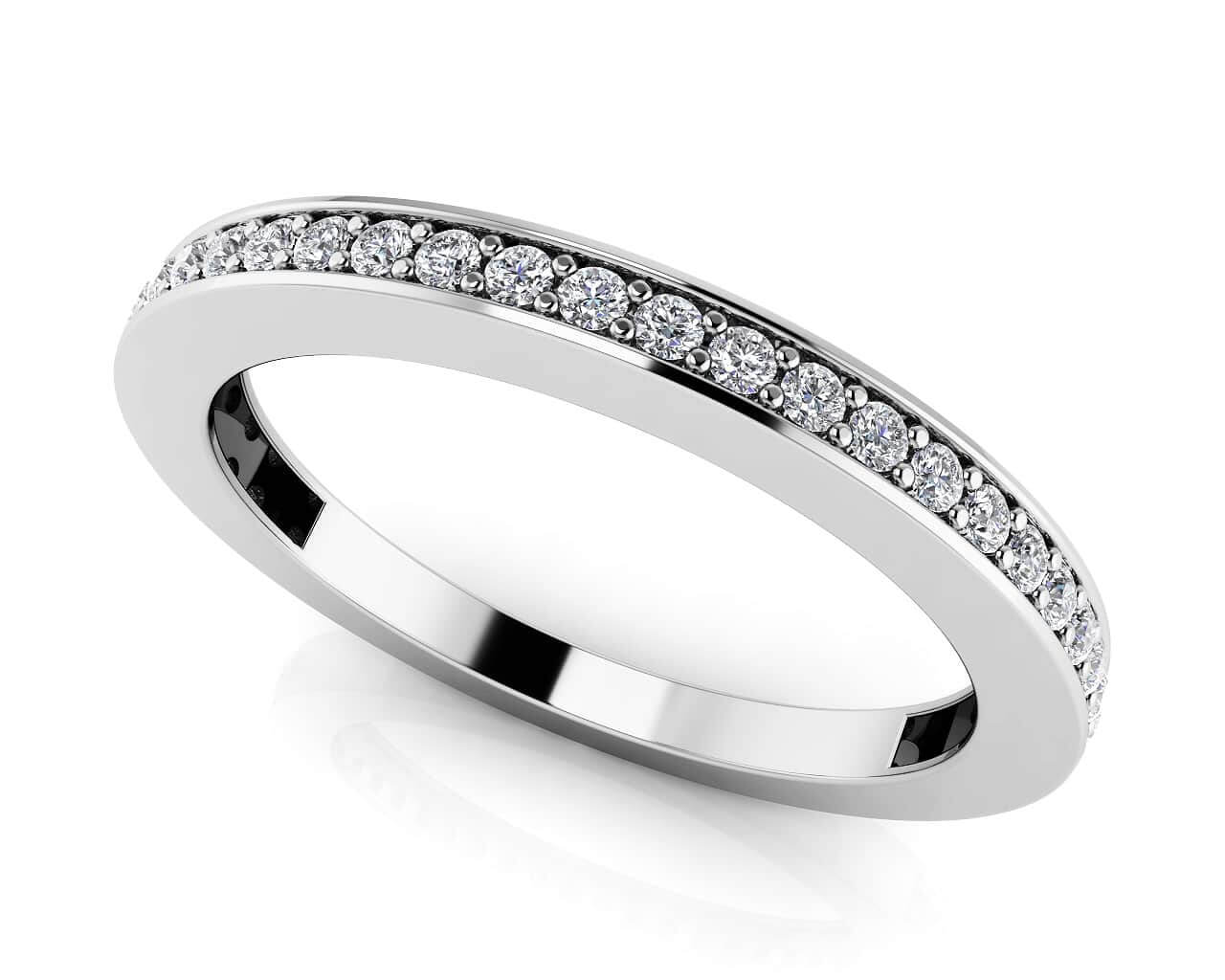 Diamond Strand Channel Band Lab-Grown Diamond with 0.37 ct.(finished) 1.1mm