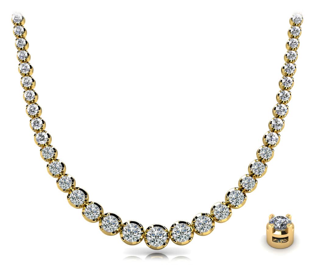 Diamond Strand Necklace In Diamond with 5.97 ct.(finished) - Image 4