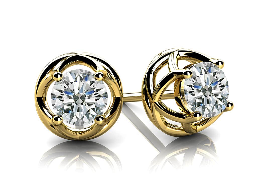 Diamond Diamond Studs with 0.50 ct.(finished) 4mm - Image 2
