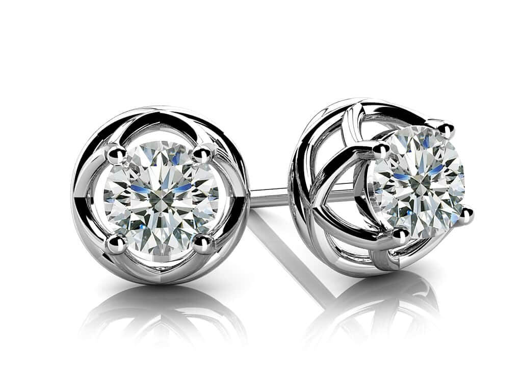 Diamond Diamond Studs with 1.00 ct.(finished) 5mm
