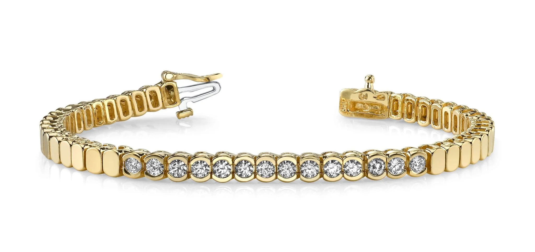 Diamond Tears Diamond Bracelet with 3.85 ct.(finished) 4.5mm - Image 3