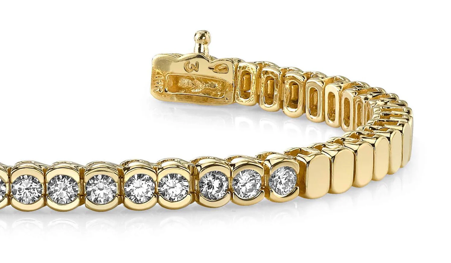 Diamond Tears Diamond Bracelet with 3.96 ct.(finished) 4.25mm - Image 2