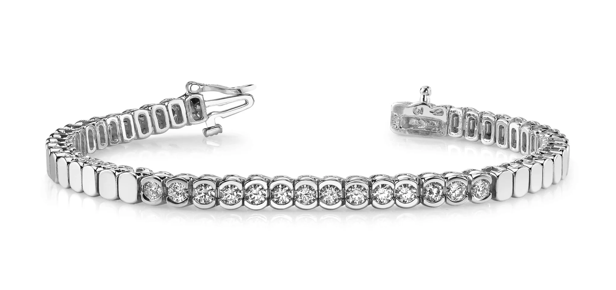 Diamond Tears Diamond Bracelet with 3.96 ct.(finished) 4.25mm - Image 4