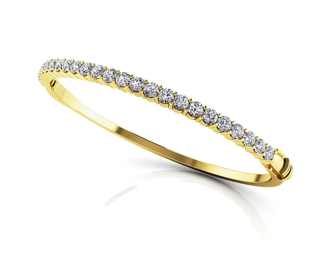 Diamond Top Bangle Diamond  with 6.38 ct.(finished) 4.8mm - Image 2