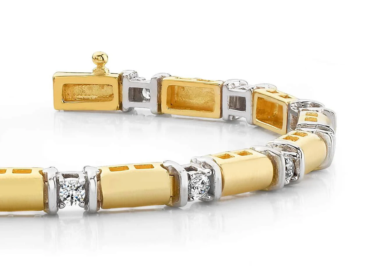 Diamond Train Diamond Bracelet with 0.98 ct.(finished) 2.7mm - Image 2