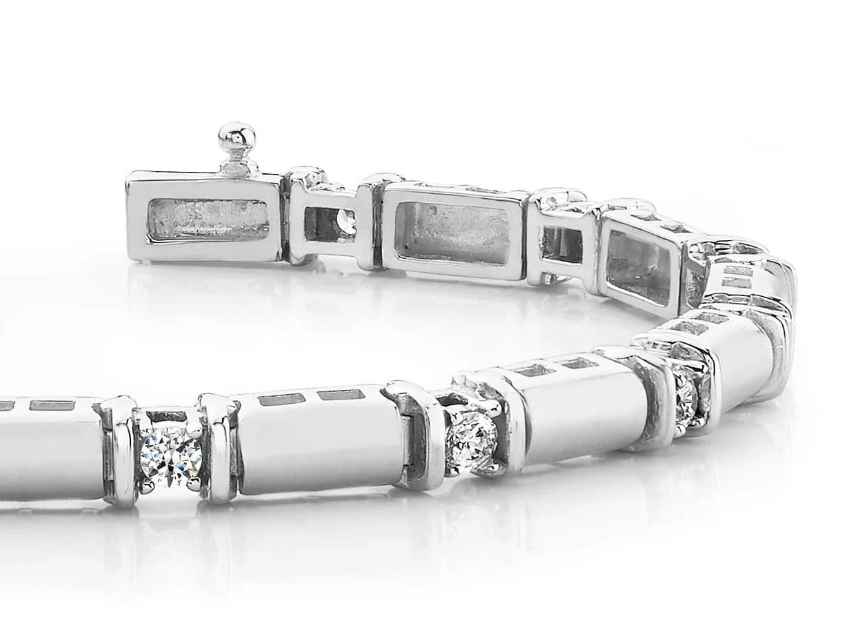 Diamond Train Lab-Grown Diamond Bracelet with 1.92 ct.(finished) 3.5mm