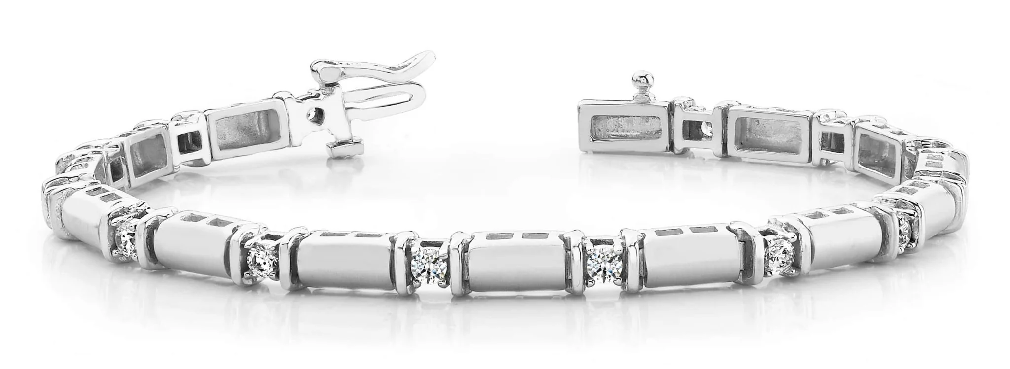 Diamond Train Lab-Grown Diamond Bracelet with 1.92 ct.(finished) 3.5mm - Image 4