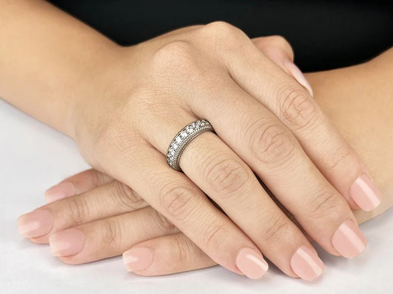 Diamond Twined Eternity Diamond Ring with 1.50 ct.(finished) 2.5mm - Image 3
