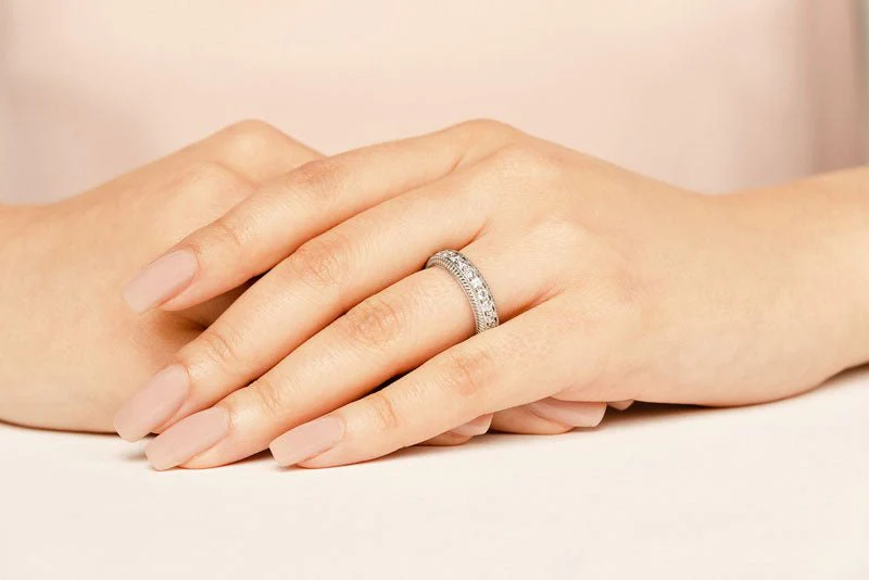 Diamond Twined Eternity Lab-Grown Diamond Ring with 1.50 ct.(finished) 2.5mm - Image 5