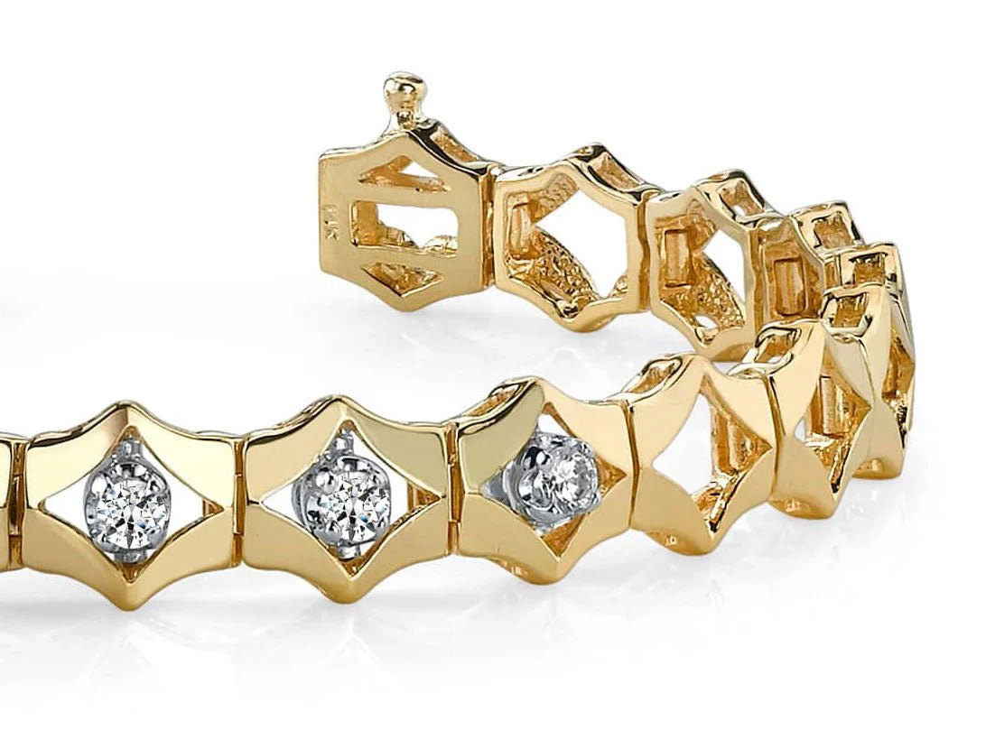 Diamonds In Diamonds Diamond Bracelet with 0.65 ct.(finished) 3.25mm - Image 2
