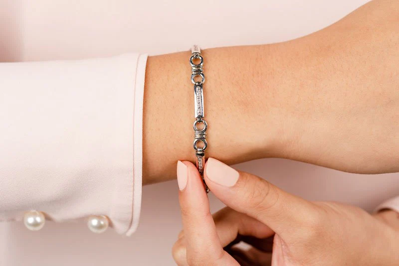 Double Circle Channel Lab-Grown Diamond Bracelet with 1.65 ct.(finished) 2.5mm - Image 3