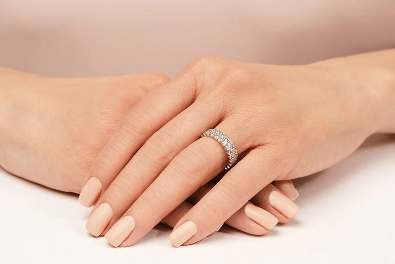 Double Diamond Eternity Lab-Grown Diamond Ring with 2.26 ct.(finished) 2.3mm - Image 3