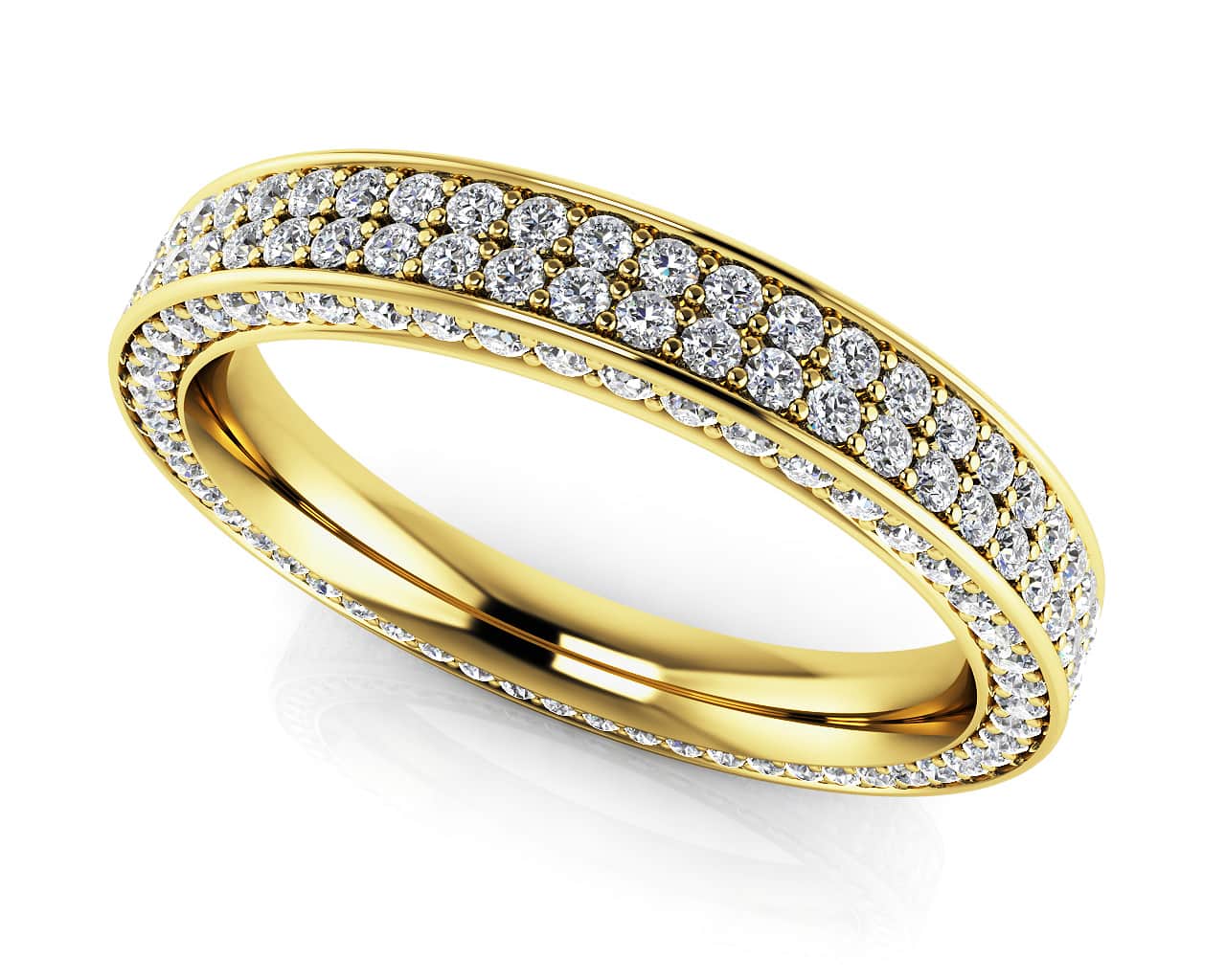 Double Row Prong Set Eternity Band Diamond  with 1.09 ct.(finished) 1mm - Image 2